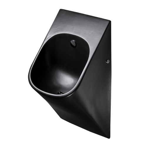 La Fontana Urinal mit Radarrolluster | Schwarze Matte | 6 V