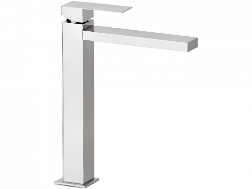 Waschtischarmatur Q-DESIGN | Standarmaturen | hohe | Chrom schwarzer Grund