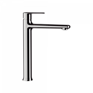 Standwaschtischarmatur | hebel | hohe | Chrom schwarzer Grund polierte Matte | VANITY