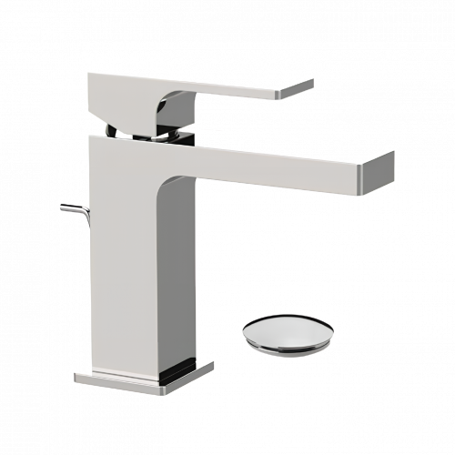 Waschbecken Wasserhahn Absolute mit Ablasskappe | Ständer | niedrig | chrom Glanz