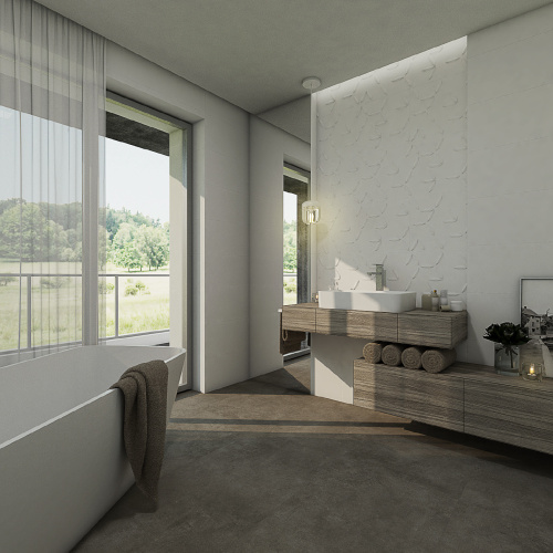 Elegantes LAOVA-Badezimmer - Pohled od dveří