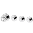 Unterputzmodul Chrono | O | Dreiweg | Hebel | Edelstahlfarbe