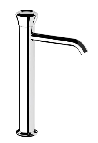 Waschtischarmatur Element | XL | niedrige | Chrom schwarzer Grund