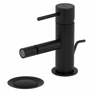 Stand-Bidet-Armatur | hebel | schwarz matt | mit einem Abfluss | X STYLE