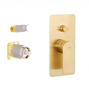 Unterputzmodul Zwei-weg | hebel | goldene matt | INFINITY | oberteil