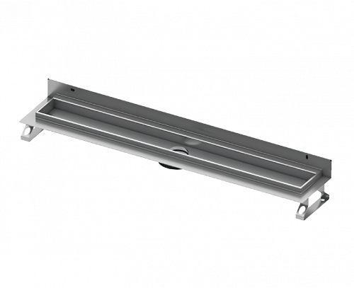 TECEdrainline Duschrinne, gerade, mit Wandaufkantung und Seal System Dichtband