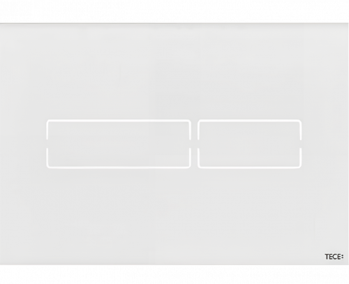 TECElux Mini Betätigungsplatte mit elektronischer berührungsloser Betätigung | Glas weiß