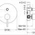 Unterputzmodul Circulo | Zwei-weg | Hebel Druck