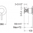 Unterputzmodul Circulo | Ein-weg | Hebel