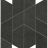 Mosaik Prism Graphite | schwarz | 310x357mm | silk