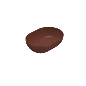 Arbeitsplatte Waschbecken T-EDGE | 500x360x160 | Backstein matt