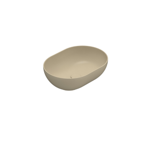 Arbeitsplatte Waschbecken T-EDGE | 500x360x160 | Perle matt