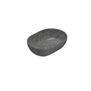 Arbeitsplatte Waschbecken T-EDGE | 500x360x160 | Grau gestreift matt