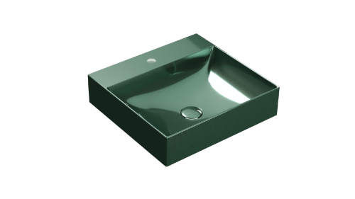 Waschbecken T-EDGE | 500x470x120 | Meergrün Glanz