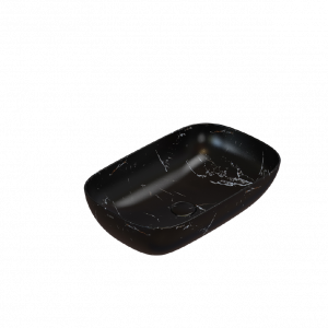 Waschbecken T-EDGE | 600x380x160 | Portoro Nero matt