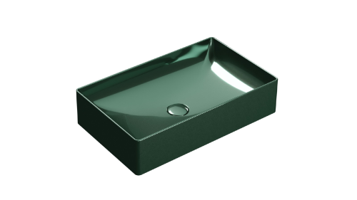 Waschbecken T-EDGE | 610x370x140 | Meergrün Glanz