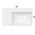 Waschbecken T-EDGE | 800 x 470 x 120 | ohne Batterieloch. Weiß glänzend