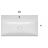 Waschbecken T-EDGE | 800x470x120 | ohne Batterieloch | Rosa matt