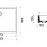 Aufsatzwaschtisch BOX 500 x 380 x 125 mm, weiß