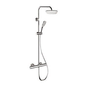 Dusch Set X STYLE | Aufputz | Thermostatisch | 200 x 200 mm | EQ | chrom Glanz