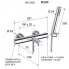 Wannenarmaturen X STYLE | Aufputz | Thermostatisch | chrom Glanz | gebürstetem Nickel Glanz