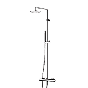 Dusch Set | Aufputz thermostatisch | mit Kopf Ø250 | Chrom Glanz | X STYLE
