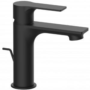 Standwaschtischarmatur | hebel | niedrig | schwarz matt | mit einem Abfluss | ENERGY