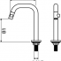 SET - Kaldur Waschbecken Wasserhahn, Ablassschraube, Siphon Standhebel niedrig weiß matt