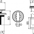 SET - Kaldur Waschbecken Wasserhahn, Ablassschraube, Siphon Standhebel niedrig schwarz matt