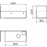 Flush offener Schrank mit Handtuchhalter für Flush 3 rechts, Edelstahl schwarz pulverbeschichtet