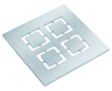 Einlaufrost Edelstahl CUT (V4A) 138x138mm