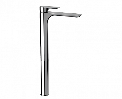 Waschtischarmatur Infinity | Standarmaturen | hohe XXL | Chrom schwarzer Grund