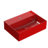 Waschbecken T-EDGE | 510x370x140 | Pompejanisches Rot Glanz