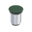 Beckenauslauf CLICK/CLACK | Keramik | großer Stecker | mattes Smaragdgrün