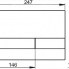 Betätigungsplatte von WC-Modul Alca M1738 - schwarz