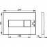 Betätigungsplatte von WC-Modul Alca M372 - Chrom - matt