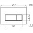 Betätigungsplatte von WC-Modul Alca M572 - Chrom, matt