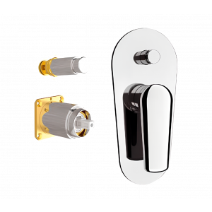 Unterputzmodul Zwei-weg | hebel | gebürstetem Nickel Glanz | VANITY | oberteil