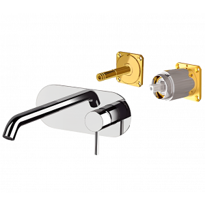 Waschtischarmatur Unterputz | hebel | Chrom Glanz | X STYLE | oberteil