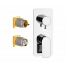 Verdecktes Modul INFINITY Oberteilhebel dreifach | goldene matt