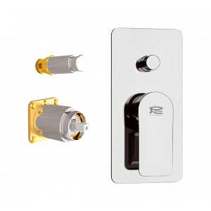 Unterputzmodul Zwei-weg | hebel | Chrom Glanz | INFINITY | oberteil