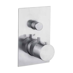 Unterputzmodul Zwei-weg | thermostatisch | Edelstahl geschliffen | X STYLE INOX