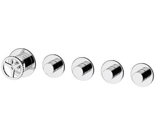 Unterputzmodul Chrono | O | 4-weg | gebürstetes Kupfer