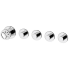 Unterputzmodul Chrono | O | 4-weg | Edelstahlfarbe