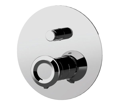 Unterputzmodul Element | O | Hebel, zweiweg | Edelstahlfarbe