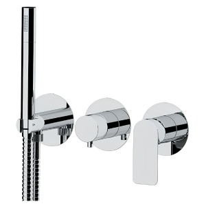 Wannen-/Brausearmatur - INFINITY  | versteckt | Hebel | chrom Glanz