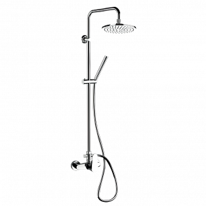 Dusch Set CLASIC LINE | Aufputz | Hebel | Ø 200 | gebürstetem Nickel Glanz