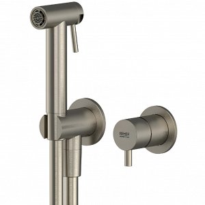 Bidet-Armatur | mit Bidet-Brause | unterputz | ringförmig | Edelstahlfarbe | X STYLE INOX