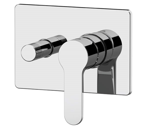 Unterputzmodul WINNER | M | Hebel, zweiweg | gebürstetem Nickel Glanz