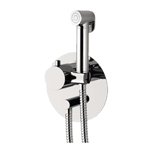 Bidet-Armatur | mit Bidet-Brause | unterputz | thermostatisch | Chrom Glanz | X STYLE